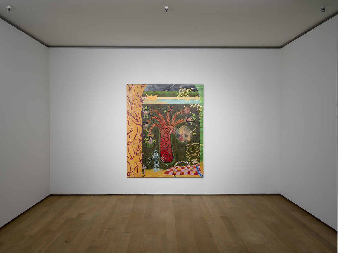 AT THE SOURCE OF COLOR 2024 Acryl and oil pastel 140 x 170 cm THE GUARDIANS 2024 Acryl and oil pastel 140 x 170 cm