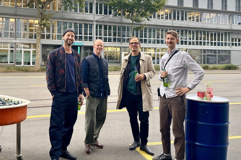 Markus Ort, Stefano Vannotti, Renato Soldenhoff und Jonas Petermann vom Strategic-Design-Teram
