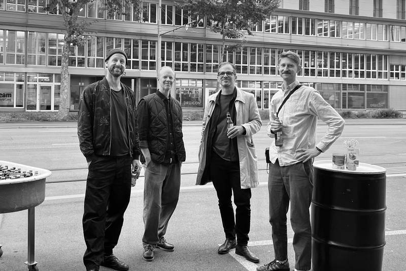 Markus Ort, Stefano Vannotti, Renato Soldenhoff und Jonas Petermann vom Strategic-Design-Teram