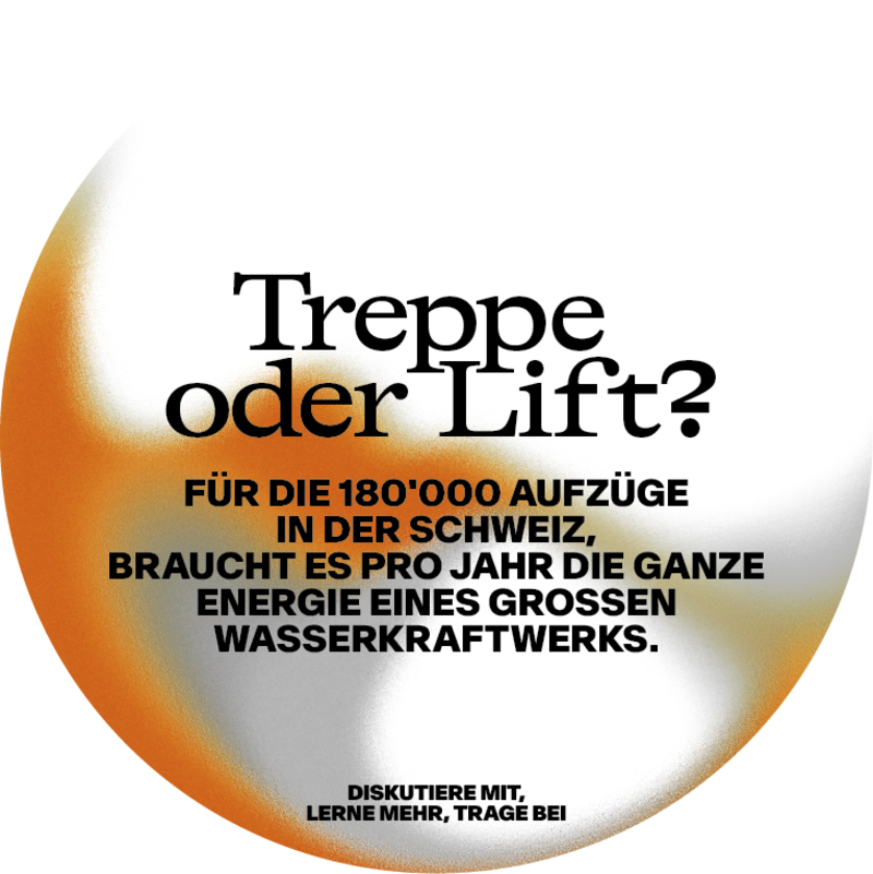 Treppe statt Lift?