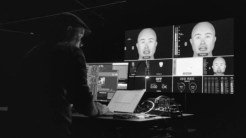 Behind the scenes. Photograph: Norbert Kottmann