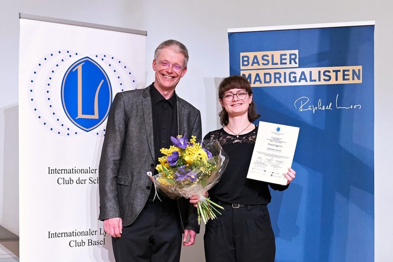 Deborah Züger an der Preisverleihung