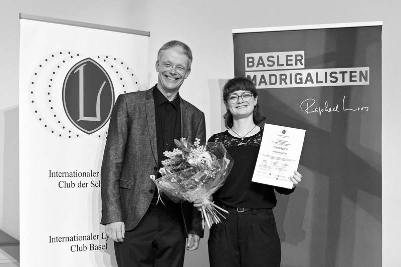 Deborah Züger an der Preisverleihung