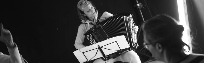 Photo: Accordion playing student