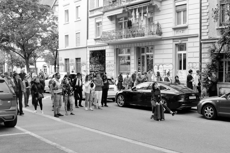 Ice Wongs Performance «Permanently Unlanded» am 4.5.2024 im Rahmen des ACT Festivals beim Kulturfolger am Zürcher Idaplatz. Fotos © Luis Schmidlin / Raphael Sigel, Laila Kaletta