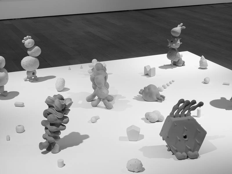 ONCE UPON A TIME 2024 Ceramic sculptures, ceramic, engobe Dmensions variable