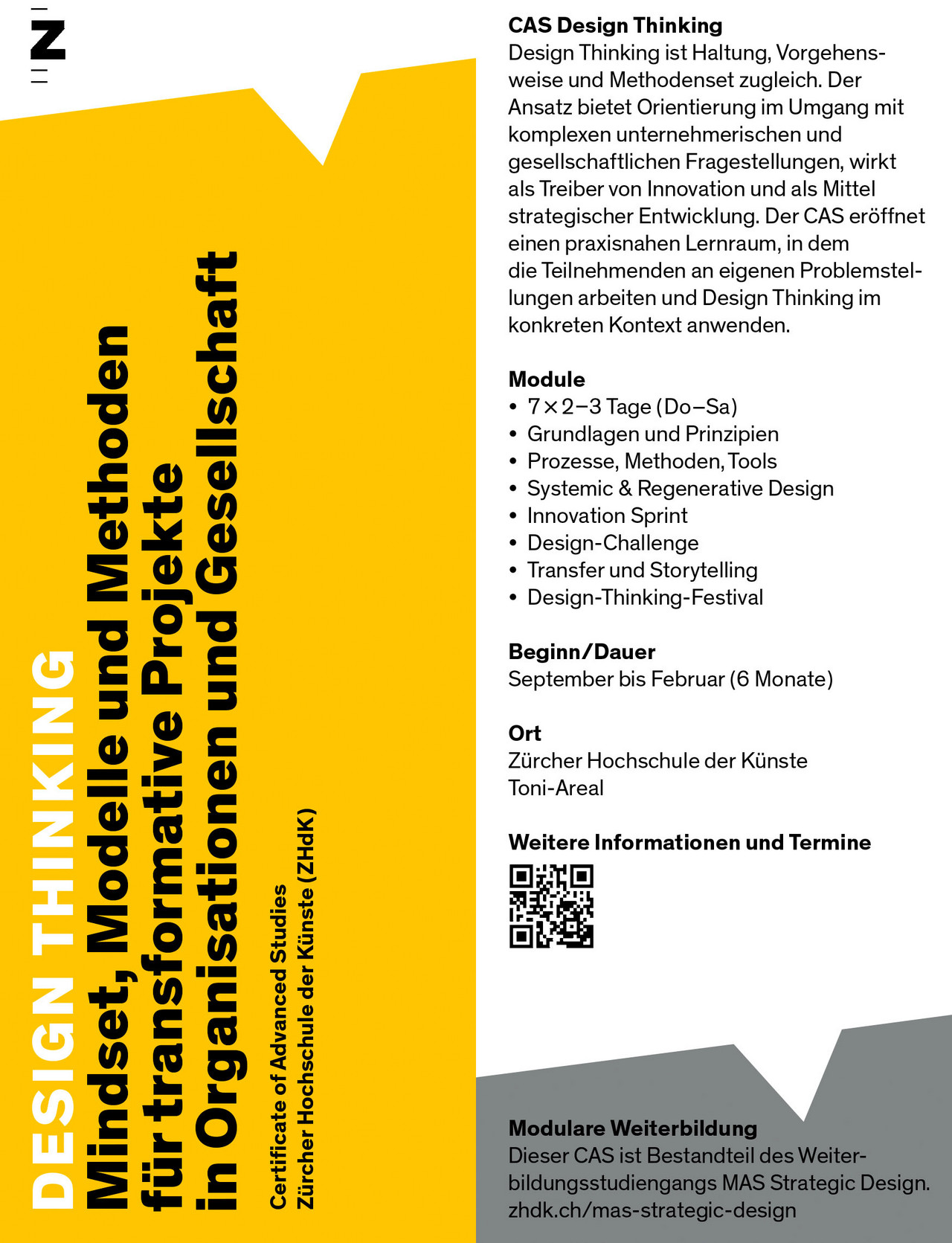 Flyer CAS Design Thinking