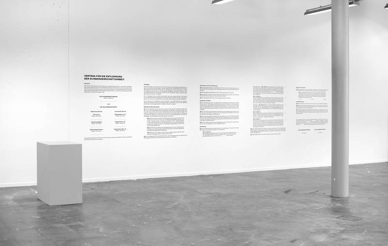 VERTRAGS FÜR DIE ENTLOHNUNG DER SCHWANGERSCHAFTSARBEIT 2025 Vinyl Buchstaben Installation