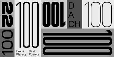 Keyvisual 100 beste Plakate 22  Deutschland Österreich Schweiz. Gestaltung: studio lindhorst-emme+hinrichs, Berlin.