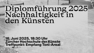 Diplomführung "Nachhaltigkeit in den Künsten"