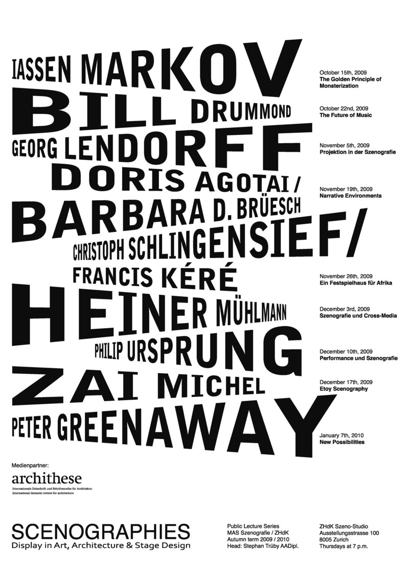 Plakat Scenografies Mm