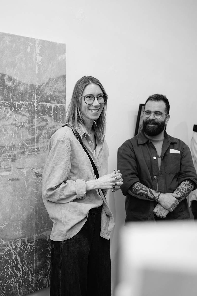 Opening NEWKAMMER II: Present Positions, Atelier Righini-Fries, Zurich, April 2026. Image © Gabriel Bienz