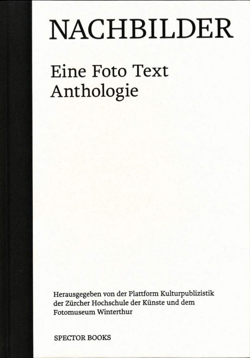 Bild: Buchcover «Nachbilder. Eine Foto Text Anthologie»