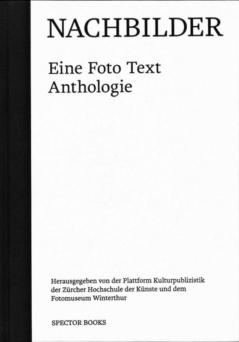 Bild: Buchcover «Nachbilder. Eine Foto Text Anthologie»