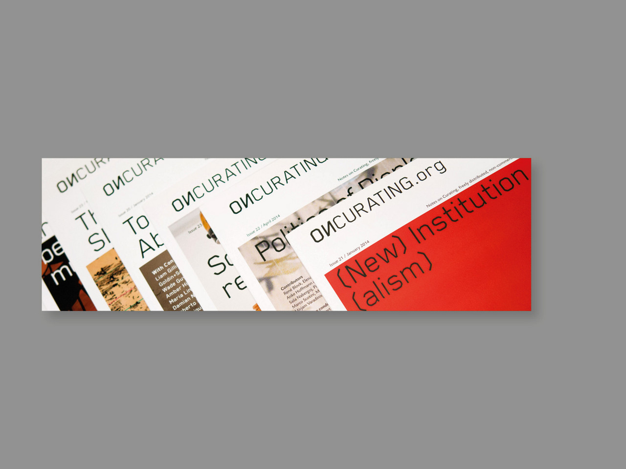 Titelbild «On Curating»; Webgrafik © Samuel Marty, ZHdK.