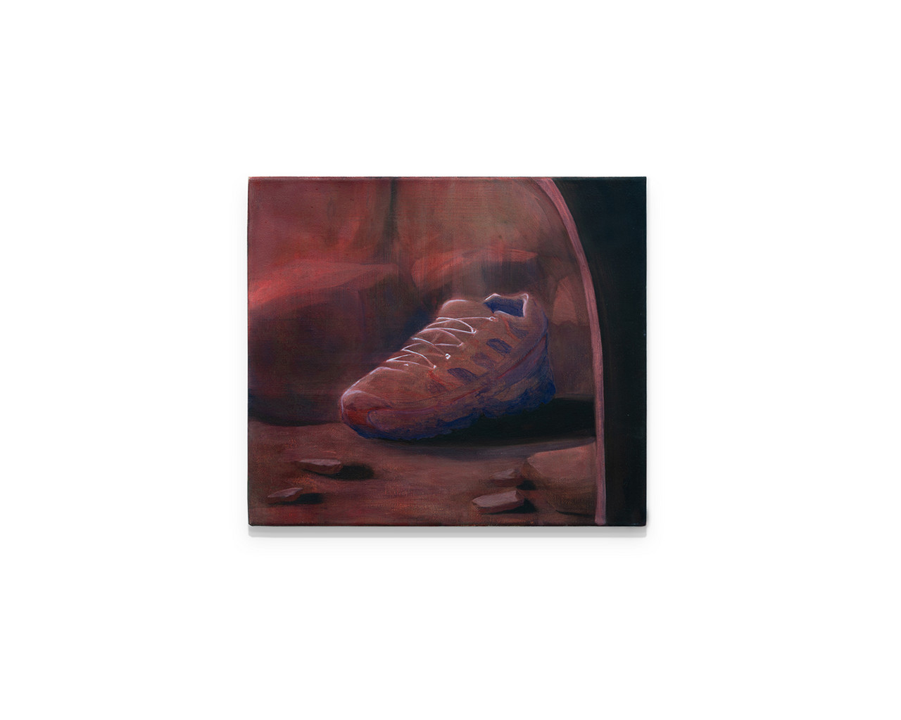 WESTPORTAL DES STOLLENS AM VORDERSEE: ARTEFAKT 2024 Öl auf Leinwand ​​​​​​​35 x 40 cm 