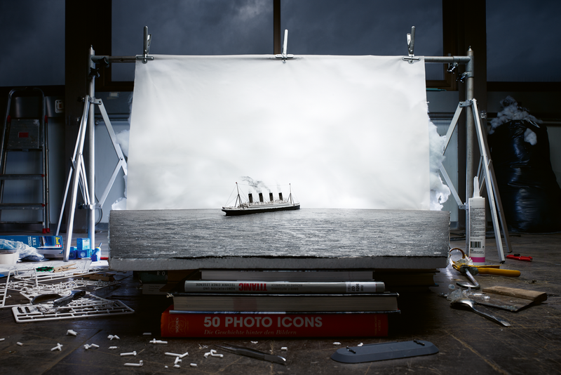 Making of ‘The Last Photo of the Titanic Afloat’ (by Francis Browne, 1912), 2014. © Jojakim Cortis and Adrian Sonderegger, 2018