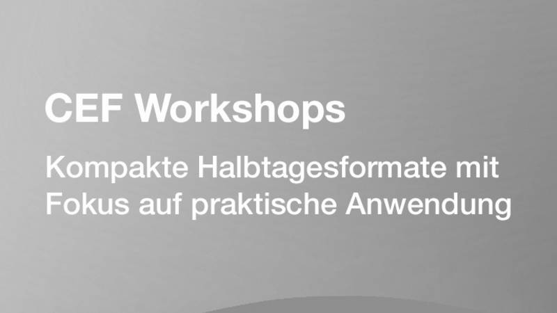 Teaserbild CEF Workshop