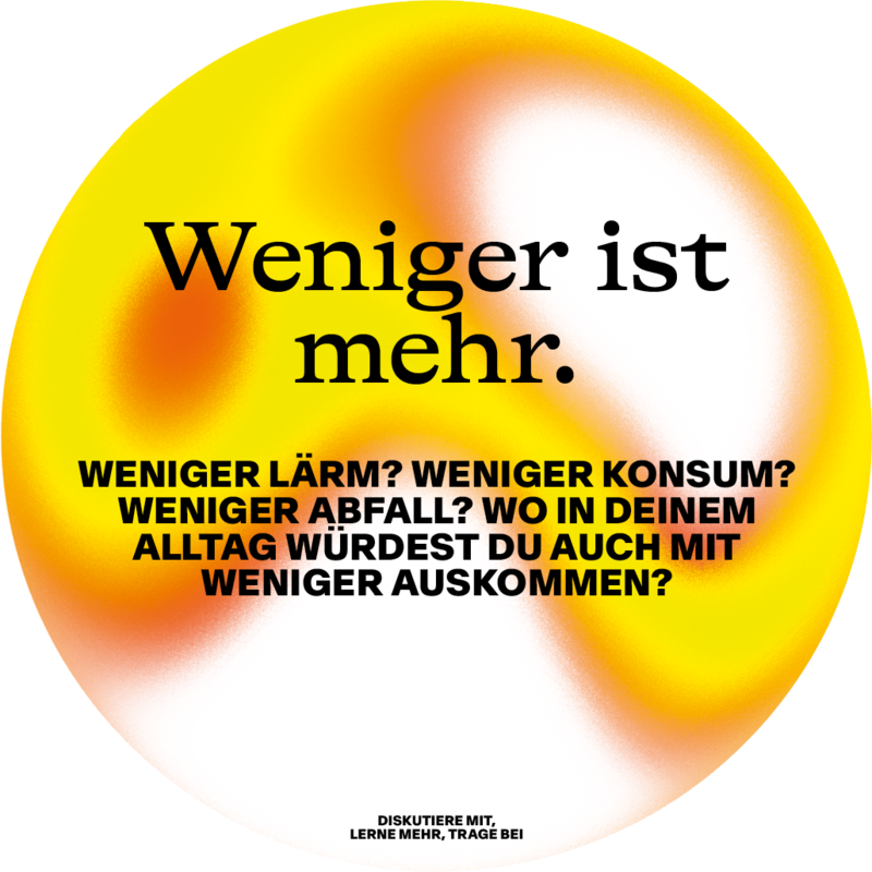 Weniger ist mehr
