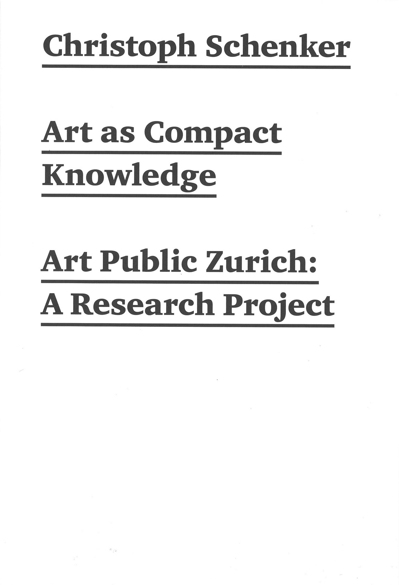 Art as Compact Knowledge