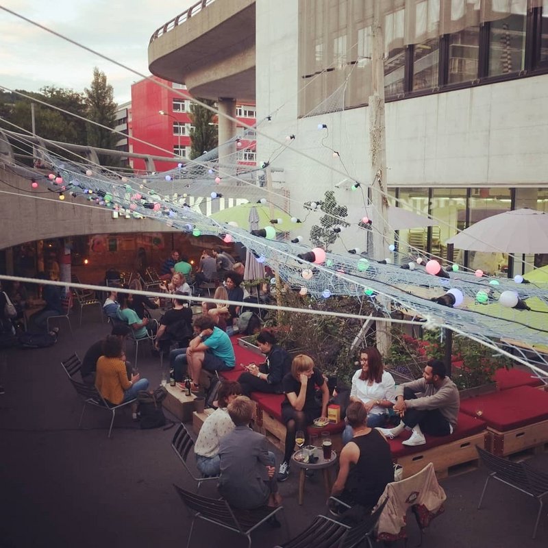 It's Output Festival! Why not cool down and have a bear before the concert in our fabulous Gartenbeiz?