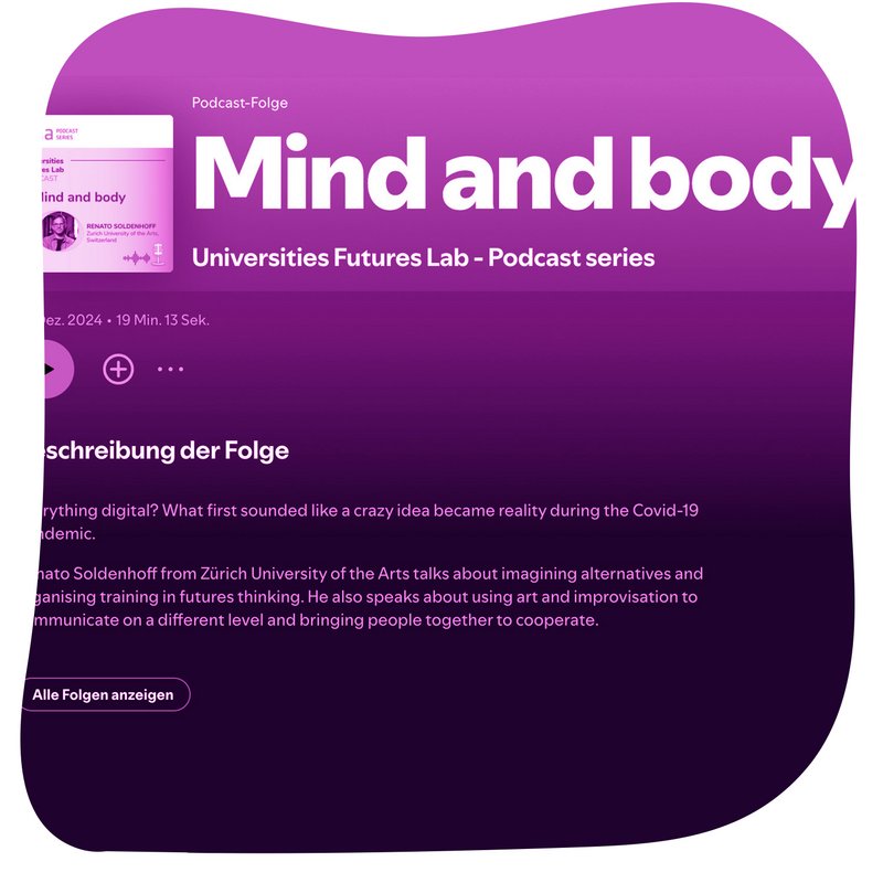 [Translate to English:] ZHdK+Zukunftsdenken (2024): Podcast