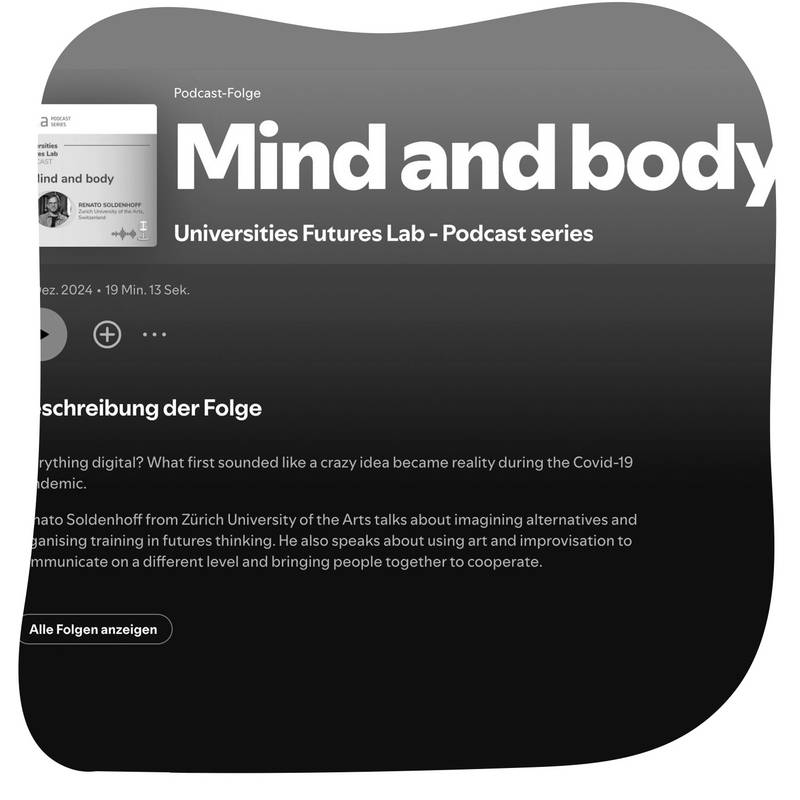 [Translate to English:] ZHdK+Zukunftsdenken (2024): Podcast