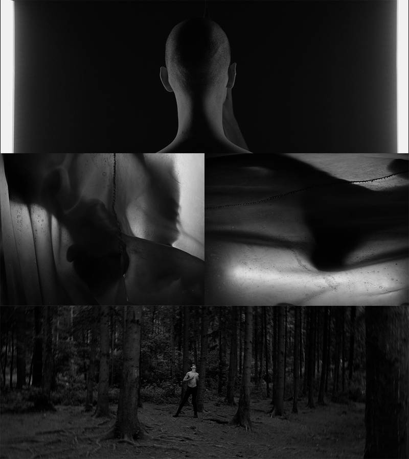 I,II&III 2024 Video Installation, Loop 15´06´´, 2-Kanäle, 4:3, 4K, Farbe Mit Ousmane Ba, Leonard Simon, Sagil Ilyas Md.Amin, Oana Popa Selbstkomponierte Musik mit Text ​​​​​​​!FLASH WARNING!