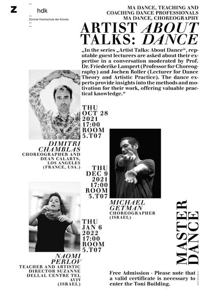 Plakat Artist Talk 2021