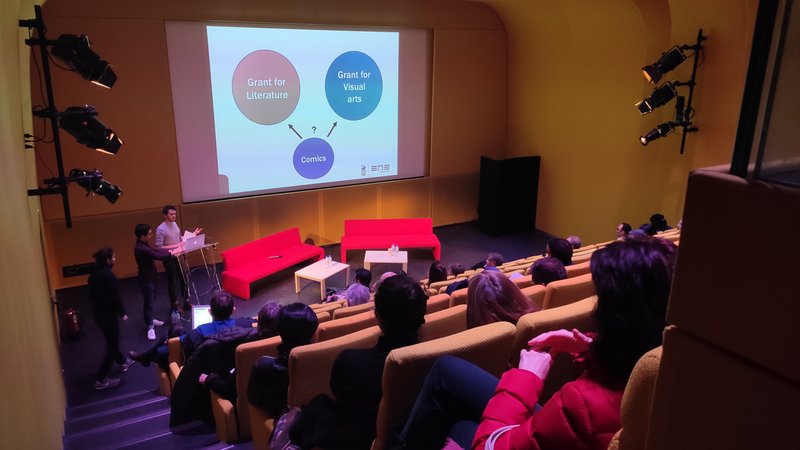 Photo: Presentation at the «State of the Arts» conference 2020 in Paris