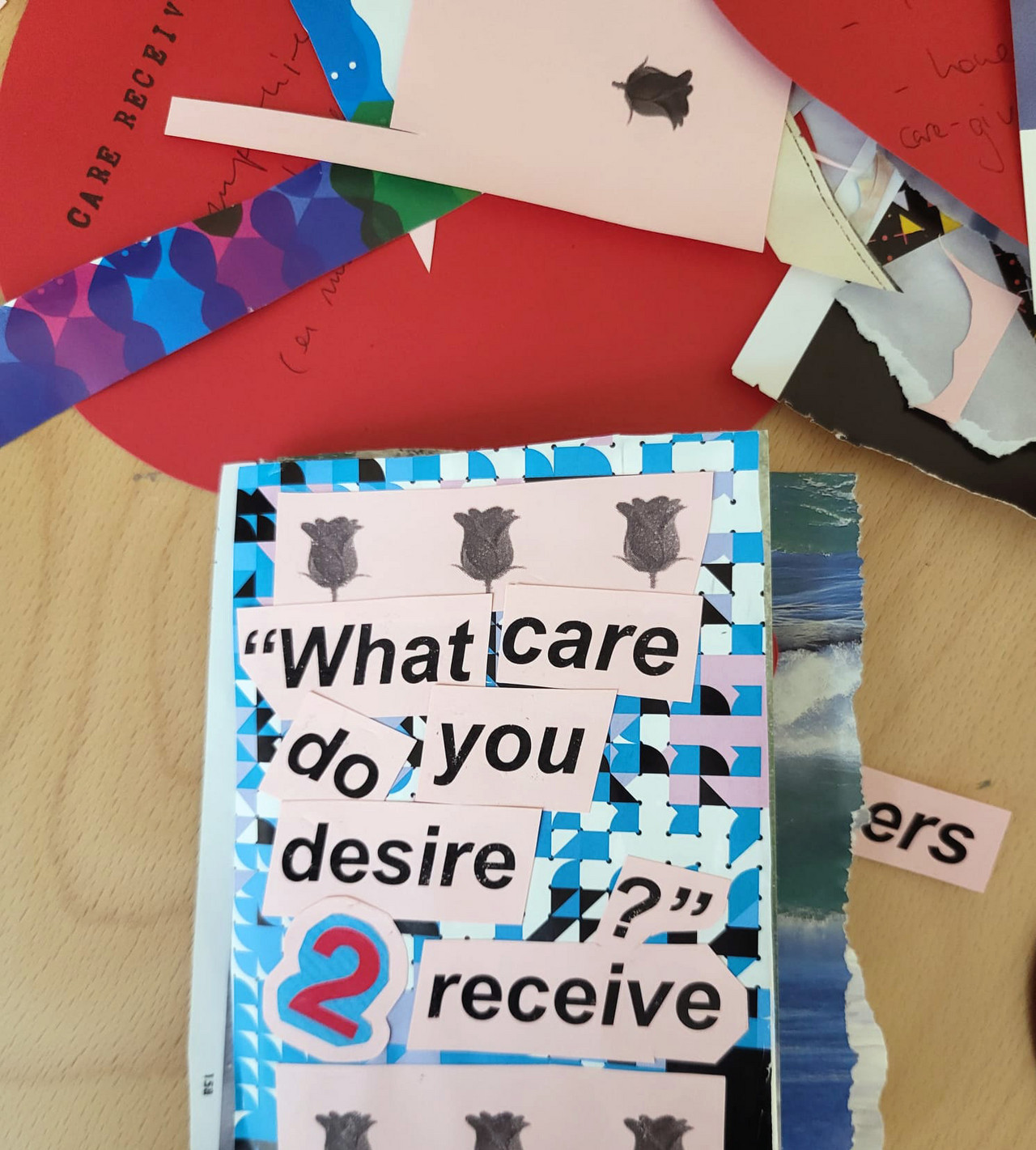 Bild: Workshop «Care Beyond the institution: queer and trans* deviant practices as pedagogies of care», Fabiola Camuti und Milo van der Madden 2025. Foto: Henryetta Duerschlag