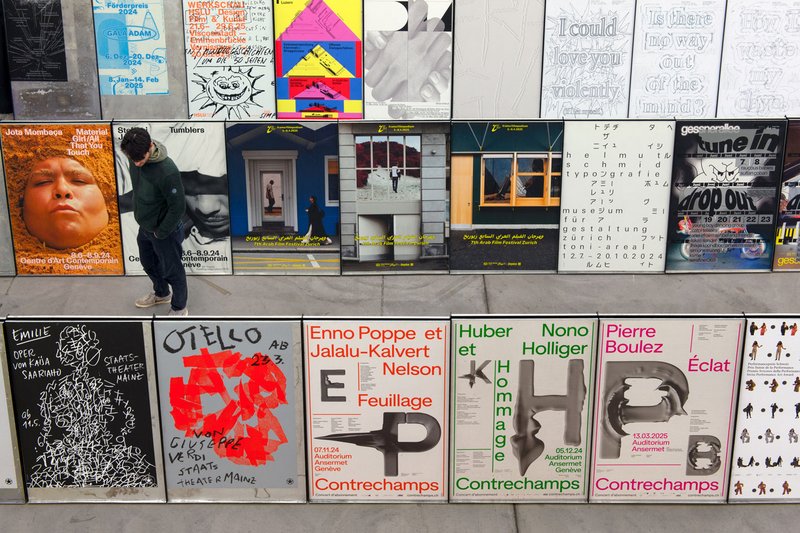 Ausstellung «100 beste Plakate 24» an der ZHdK. Foto: Guillaume Musset. © ZHdK.