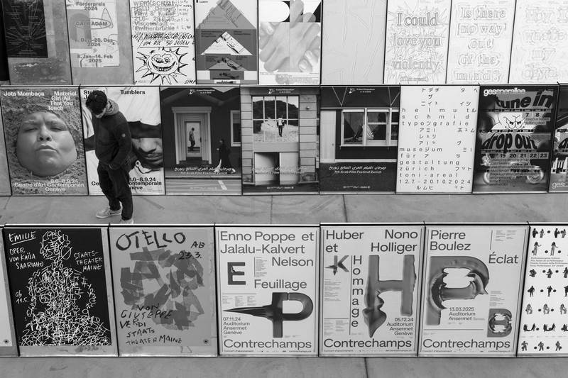 Ausstellung «100 beste Plakate 24» an der ZHdK. Foto: Guillaume Musset. © ZHdK.