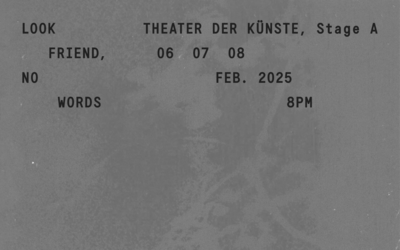 Look Friend, No Words