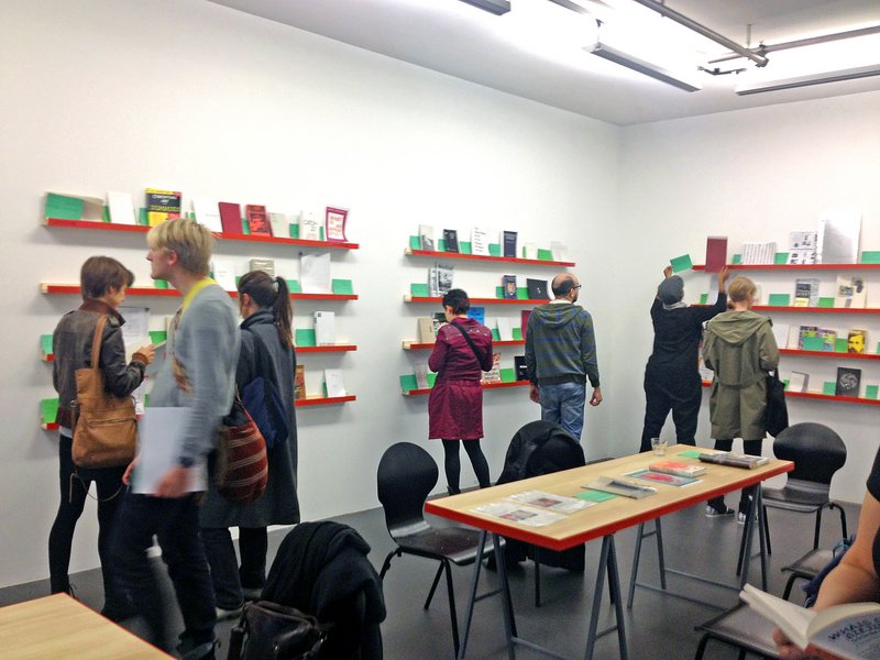 The Piracy Project Reading Room, Glasmoog KHM, Academy of Media Art Cologne, 12 September – 25 October 2014, image credit: Piracy Project 
