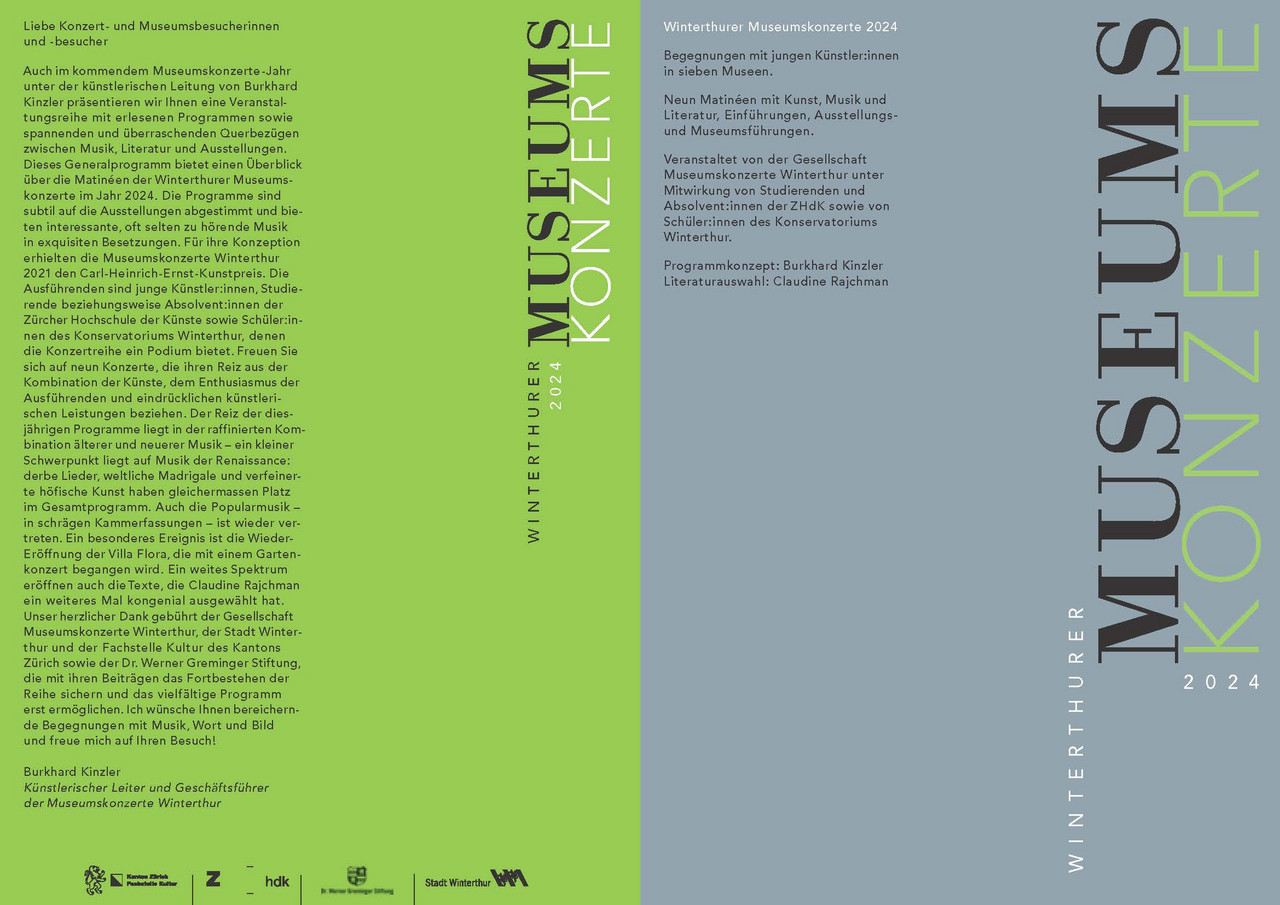 Museumskonzerte Flyer