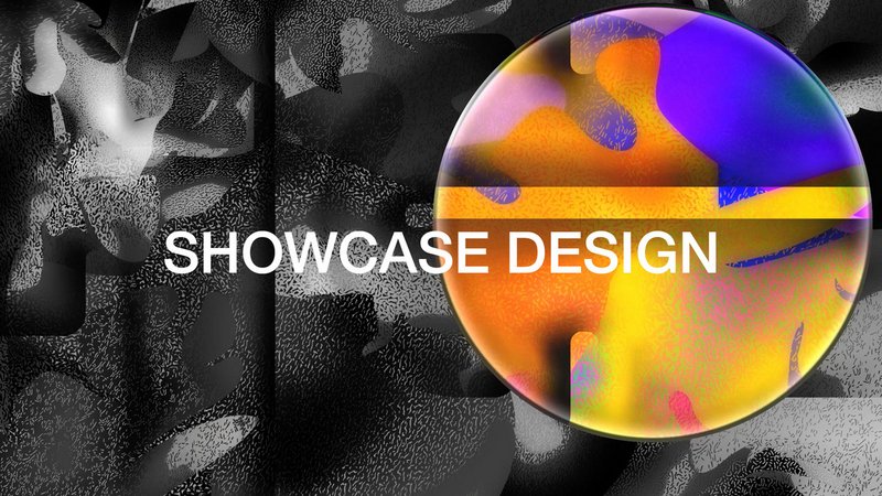 Bild: Titelbild der Plattformseite mit Schriftzug «Showcase Design»