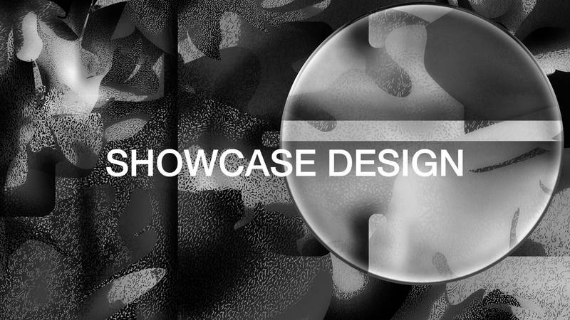Bild: Titelbild der Plattformseite mit Schriftzug «Showcase Design»