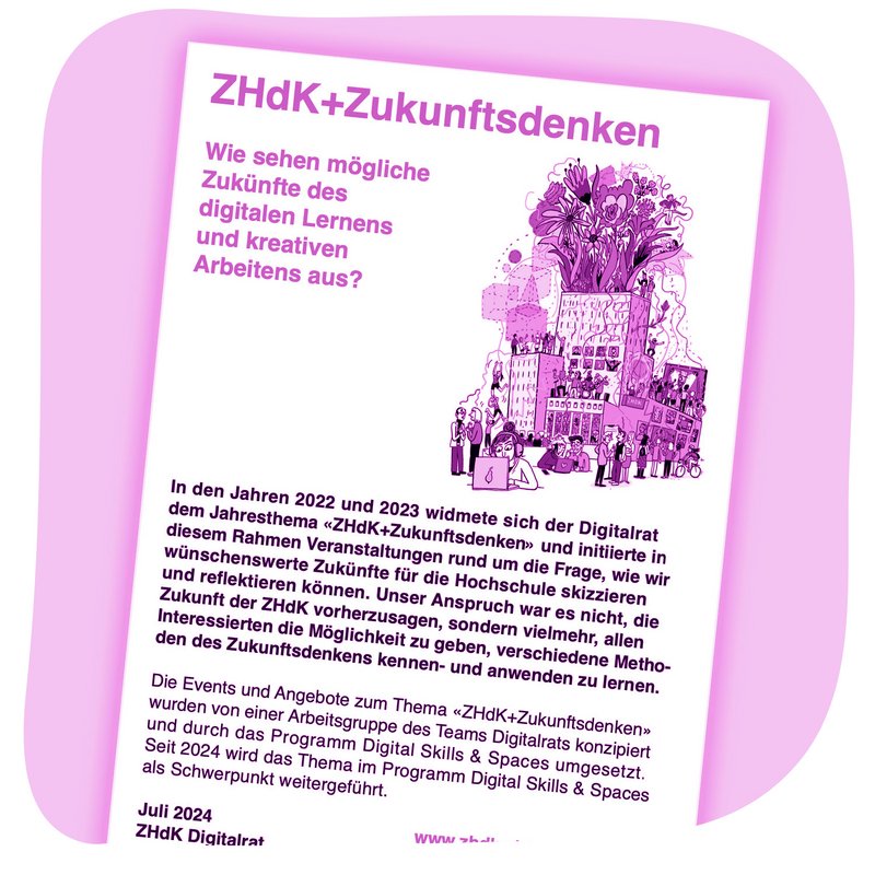 [Translate to English:] Digitalrat ZHdK+Zukunftsdenken (2022-2023): Zusammenfassung