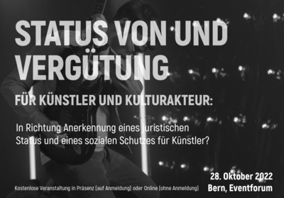 28. Oktober 2022: Status von und Vergütung – Für Künstler und Kulturakteure